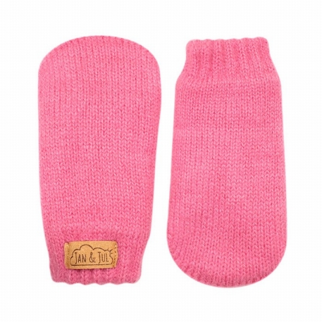 Mitaines de laine - Rose | Jan & Jul