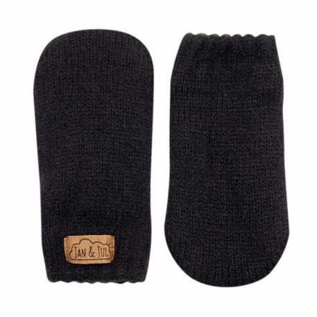 Mitaines de laine - Noir | Jan & Jul