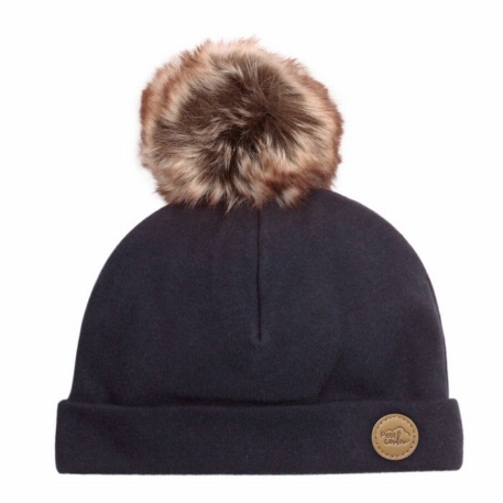 Tuque avec pompon 0-6M - Agate | Petit Coulou