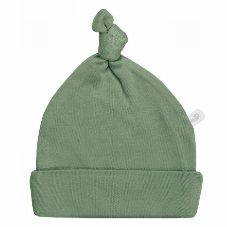 Bonnet à noeud en bambou - Vert Chasseur | Perlimpinpin