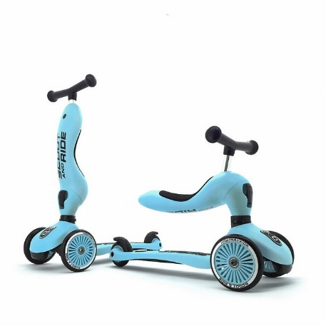 Trotinette 2 en 1 - Highwaykick 1 - Bleuet | Scoot & Ride