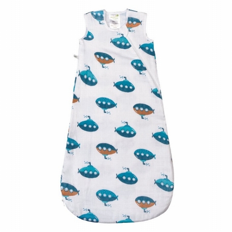 Sac de nuit en mousseline de coton - Sous-marins (0.7 Togs) | Perlimpinpin
