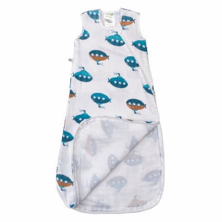 Sac de nuit en mousseline de coton - Sous-marins (0.7 Togs) | Perlimpinpin