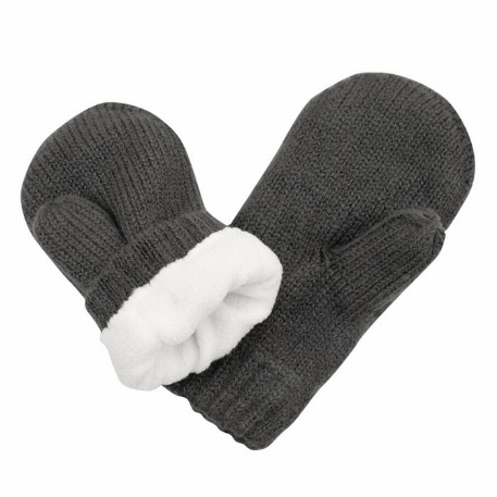 Mitaines de laines - Gris Foncé | Jan & Jul