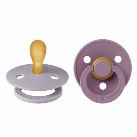 Suces Symétriques 6-18 mois - Fossil Grey/Mauve | Bibs