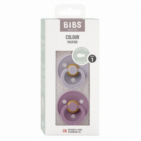 Suces Symétriques 6-18 mois - Fossil Grey/Mauve | Bibs