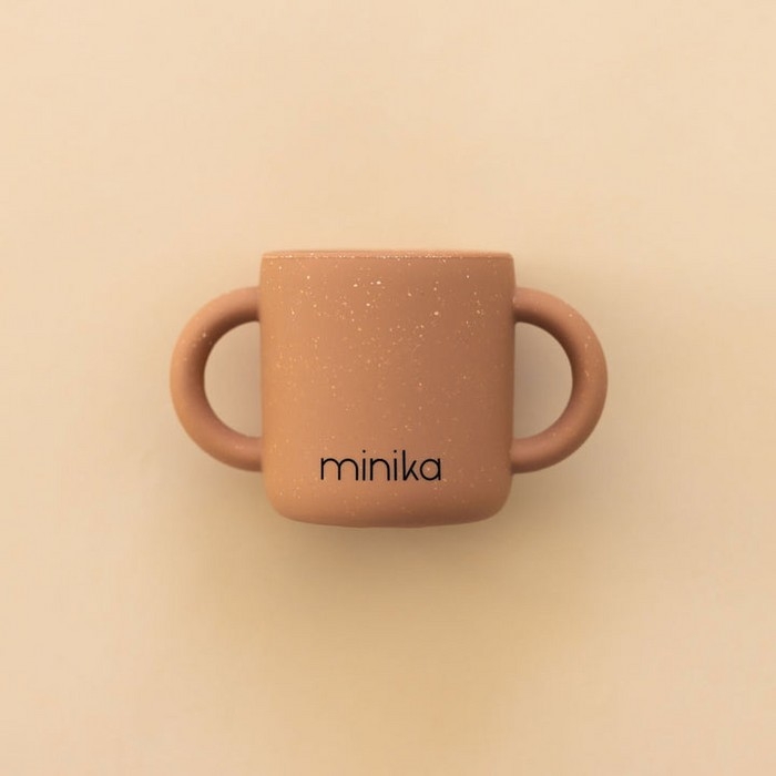 Tasse d'apprentissage avec poignées - Almond | Minika