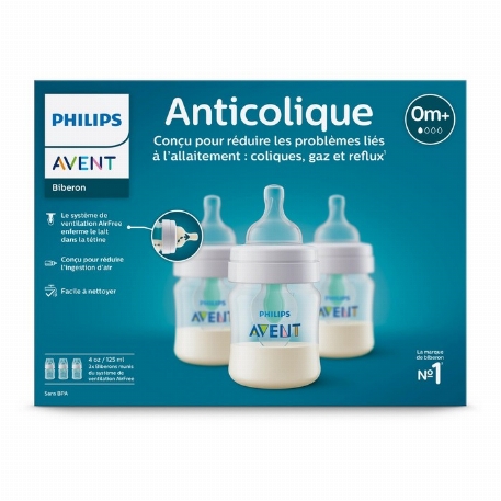 Biberons anticoliques à ventilation AirFree - 4 OZ | Philips Avent