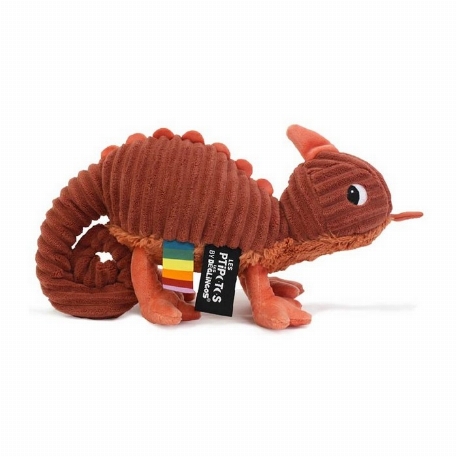 Peluche - Météou le Caméléon Rouille | Les Déglingos