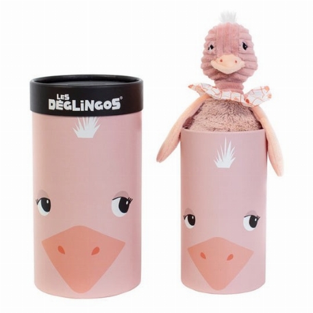 Peluche - Pomelos L'autruche Grand 23 cm  | Les Déglingos