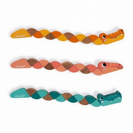 Crocodile articulé - Orange | Janod
