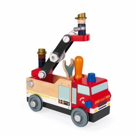 Camion de pompiers à construire Brico'kids | Janod
