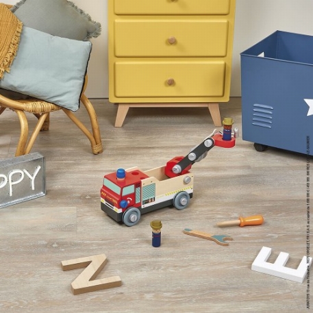 Camion de pompiers à construire Brico'kids | Janod