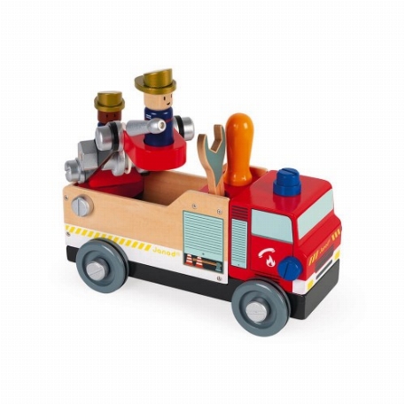 Camion de pompiers à construire Brico'kids | Janod