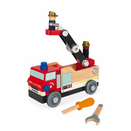 Camion de pompiers à construire Brico'kids | Janod
