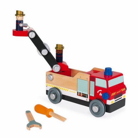 Camion de pompiers à construire Brico'kids | Janod