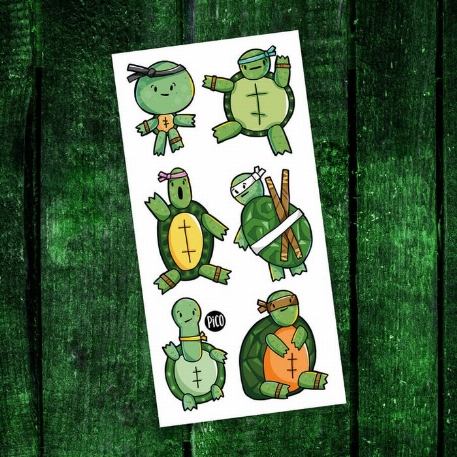Tatouages temporaires - Les ninjas sympas | PiCO