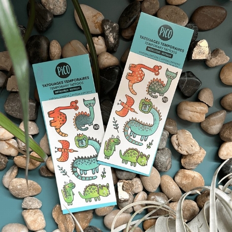 Tatouages temporaires - Les DinoZanimaux | PiCO
