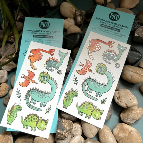 Tatouages temporaires - Les DinoZanimaux | PiCO