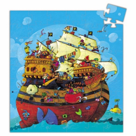 Puzzle silhouette 54 pcs - Le bateau de Barberousse | Djeco