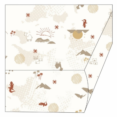 Drap contour en bambou - Desert | Perlimpinpin