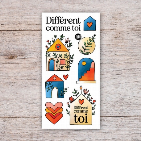 Tatouages temporaires - Différent comme toi - Fondation Véro & Louis | PiCO