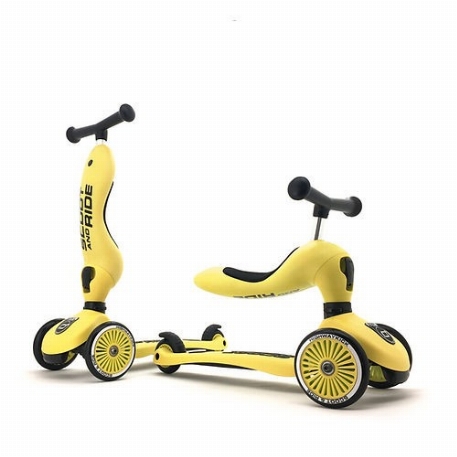 Trotinette 2 en 1 - Highwaykick 1 - Citron | Scoot & Ride