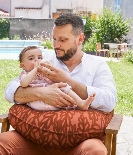 Oreiller de maternité et d'allaitement 2 en 1 B.Love - Terracotta | Babymoov