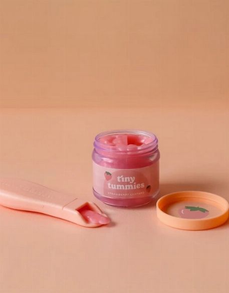 Ensemble de purée Tiny Tummies pour poupée - Fraise | Tiny Harlow