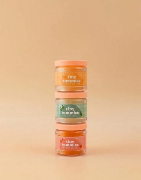 Ensemble de purée Tiny Tummies pour poupée - Fraise | Tiny Harlow