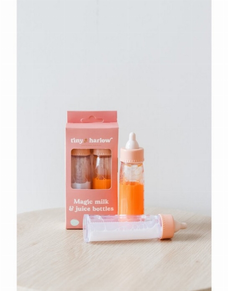 Ensemble de lait et de jus en bouteille | Tiny Harlow