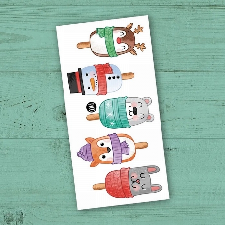 Tatouages temporaires - Gâteaux popsicles de Noël | PICO
