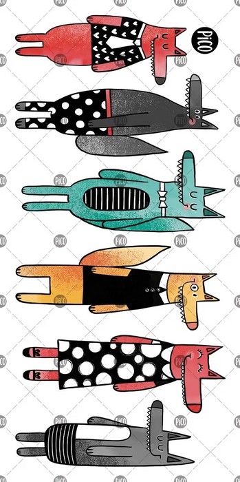 Tatouages temporaires - Les chics loups | PICO