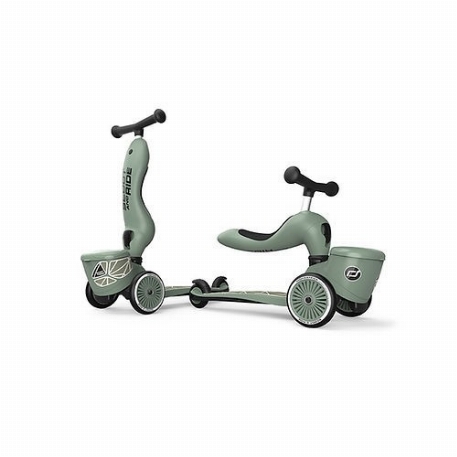Trottinette 2 en 1 - Highwaykick 1 Lifestyle - Lignes vertes | Scoot & Ride
