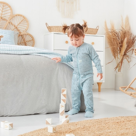 Pyjama en bambou, Cailloux bleus - ErgoPouch