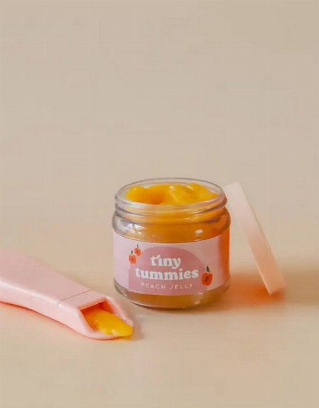 Ensemble de purée Tiny Tummies pour poupée - Pêche | Tiny Harlow