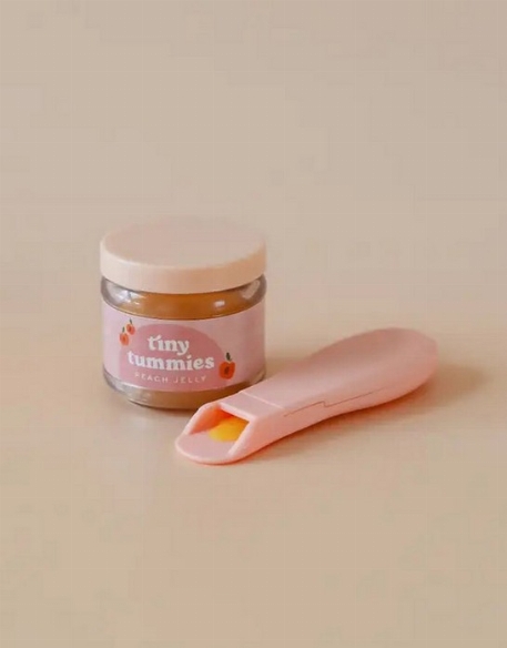 Ensemble de purée Tiny Tummies pour poupée - Pêche | Tiny Harlow
