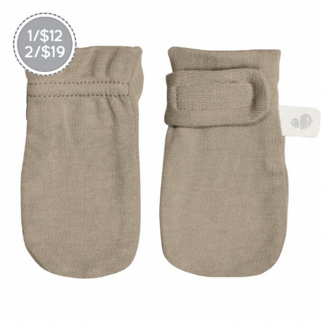 Mitaines anti-égratignures en bambou - Taupe | Perlimpinpin