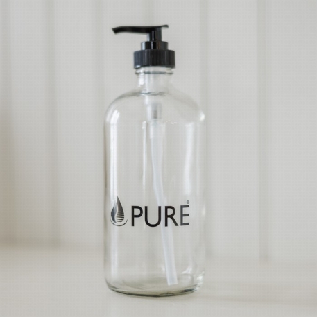 Bouteille en Verre avec pompe - 500 ml | Pure