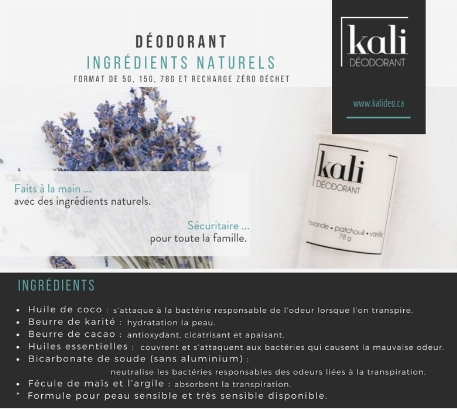 Recharge - Déodorant - Concombre - Sans Bicarbonate | Kali