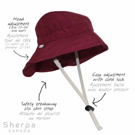 Chapeau Sport Nylon - Framboise | Sherpa