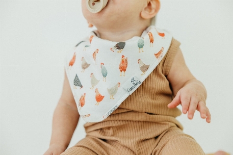 Bavoirs Bandanas - Farmstead | Copper Pearl