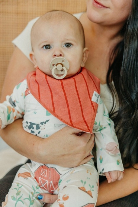 Bavoirs Bandanas - Farmstead | Copper Pearl