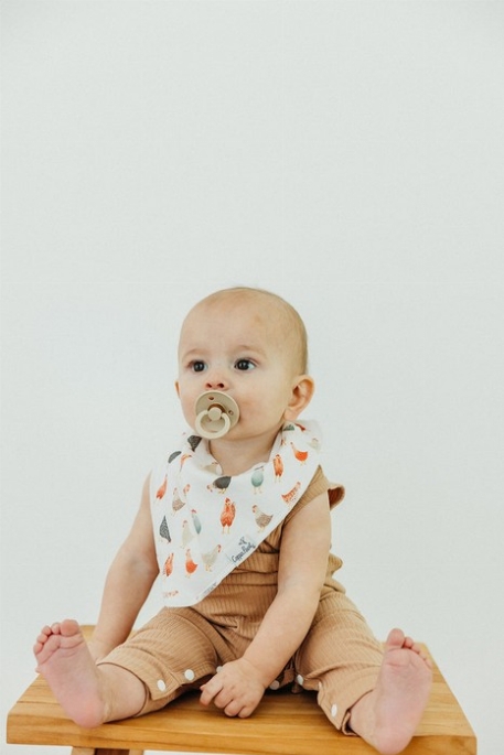 Bavoirs Bandanas - Farmstead | Copper Pearl
