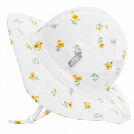Chapeau en coton UV - Yellow Flower | Jan & Jul