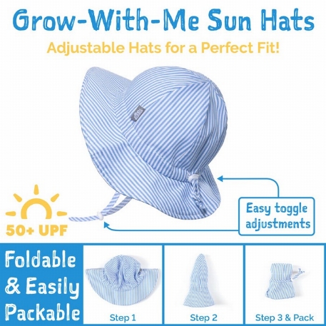 Chapeau en coton UV - Yellow Flower | Jan & Jul