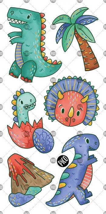 Tatouages temporaires - Tyrannosaure | PiCO