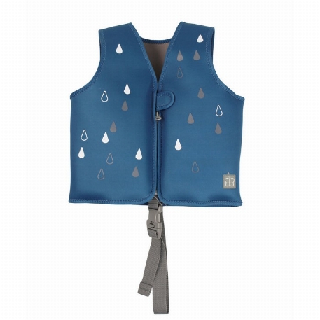 Veste de natation évolutive en néoprène Näj - Navy | Bblüv