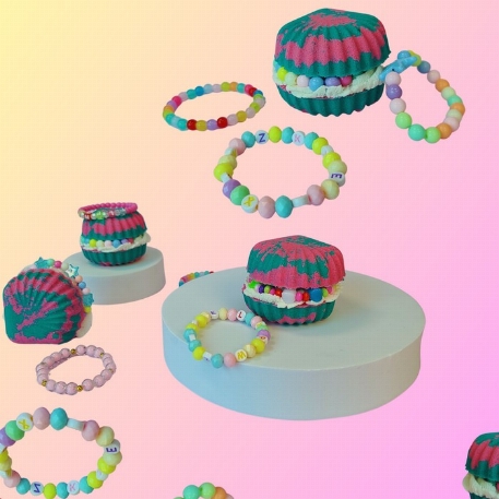 Bombe de bain avec surprise  - Coquillage | La Fabrik
