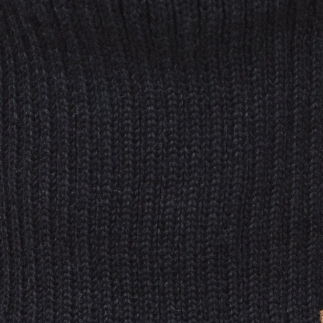 Tuque d'hiver Pompon et cordon - Noir | Perlimpinpin